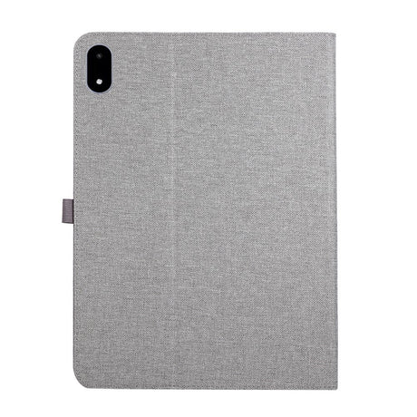 OnePlus Pad 3 Faux Leather Flip Case with Card Holder & Stand Function - Grey