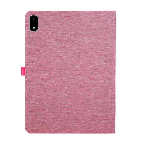 OnePlus Pad 3 Faux Leather Flip Case with Card Holder & Stand Function - Pink