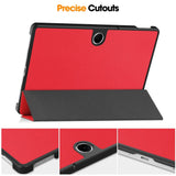 EIDERWOOD OnePlus Pad Lite Faux Leather Flip Case with Stand Function - Red