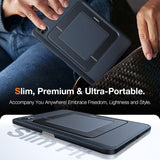 iPad Pro 13" (2024) TORRAS Case with Kickstand & Apple Pencil Holder – Transparent/Black