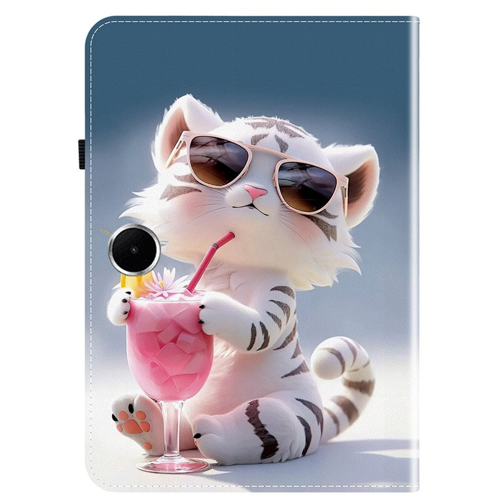 OnePlus Pad Lite EIDERWOOD  Leather Flip Case with Motif - Cat