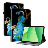 OnePlus Pad Lite EIDERWOOD  Leather Flip Case with Motif - Peacock