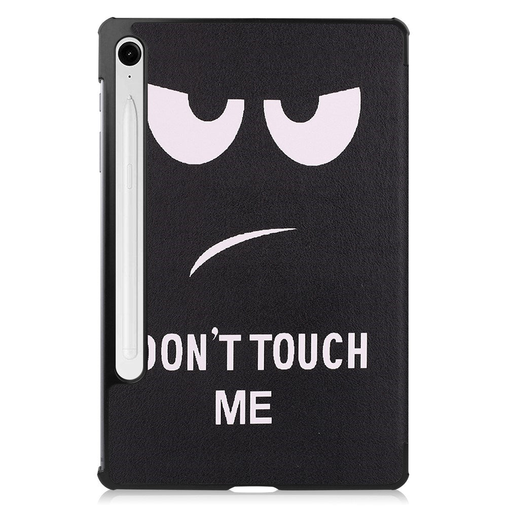 EIDERWOOD Samsung Galaxy Tab S11 / S10 Lite Faux Leather Flip Case with Motif - "Don't Touch Me"