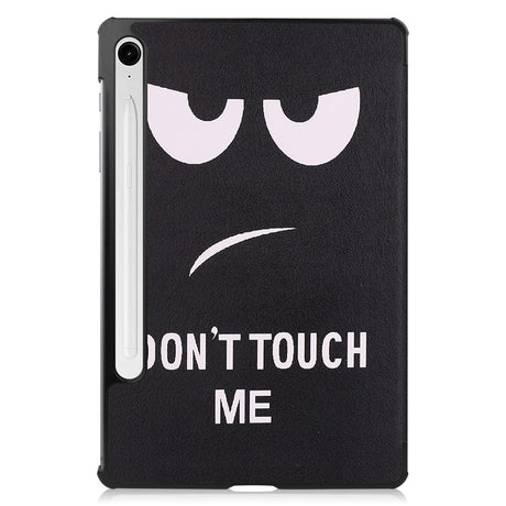 EIDERWOOD Samsung Galaxy Tab S11 / S10 Lite Faux Leather Flip Case with Motif - "Don't Touch Me"