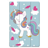 EIDERWOOD Samsung Galaxy Tab S11 / S10 Lite Faux Leather Flip Case with Motif - Unicorn