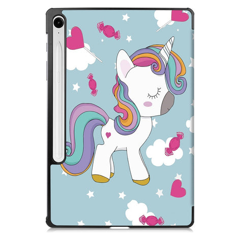 EIDERWOOD Samsung Galaxy Tab S11 / S10 Lite Faux Leather Flip Case with Motif - Unicorn