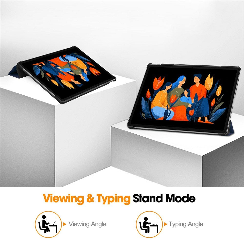 Lenovo Idea Tab Plus 12.1" EIDERWOOD Faux Leather Flip Case with Stand Function - Blue