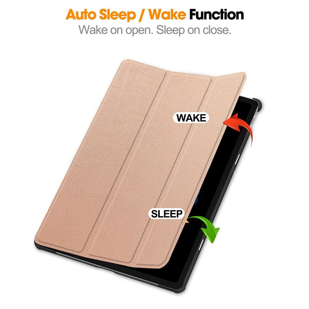Lenovo Idea Tab Plus 12.1" EIDERWOOD Faux Leather Flip Case with Stand Function - Rose Gold