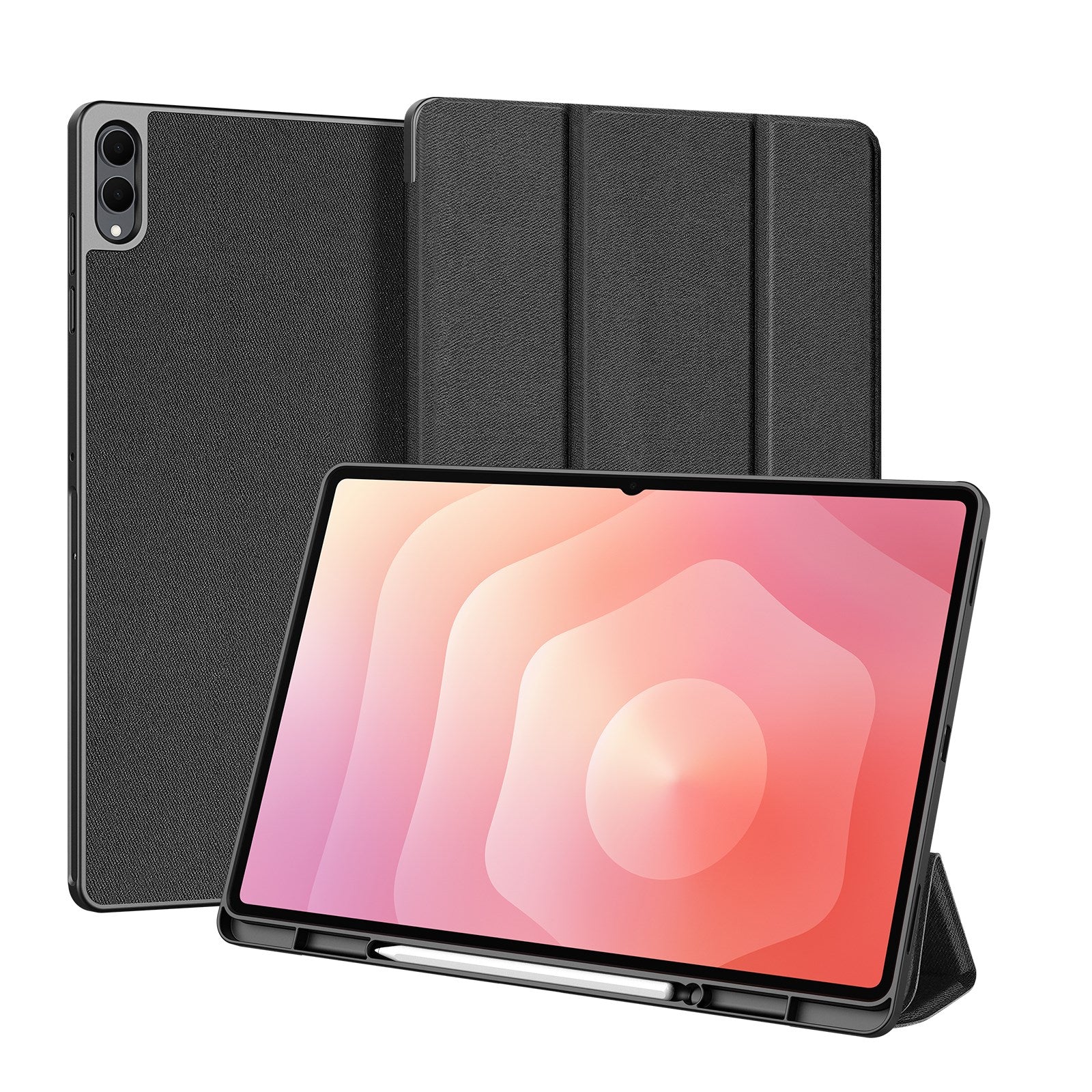 Samsung Galaxy Tab S11 Ultra DUX DUCIS DOMO Series Flip Case with Pen Holder - Black