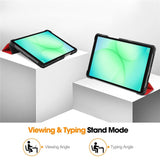 EIDERWOOD Samsung Galaxy Tab A11 Leather Case w. Stand - Red