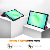 EIDERWOOD Samsung Galaxy Tab A11 Leather Case w. Stand - Purple