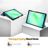 EIDERWOOD Samsung Galaxy Tab A11 Leather Case w. Stand - Light Blue