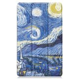 EIDERWOOD Samsung Galaxy Tab A11 Faux Leather Flip Case with Motif - Night Sky