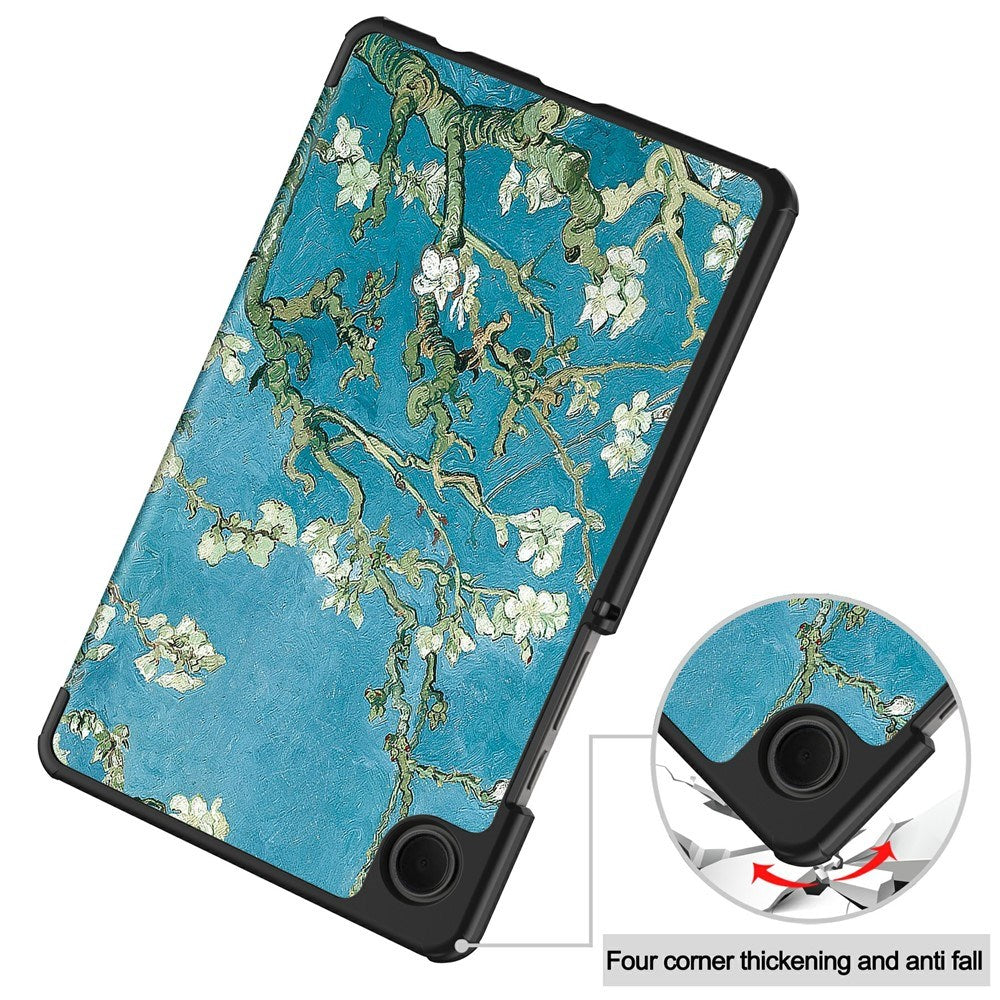 EIDERWOOD Samsung Galaxy Tab A11 Faux Leather Flip Case with Motif - Flowers