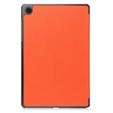 Samsung Galaxy Tab A11+ (Plus) EIDERWOOD Faux Leather Case with Stand - Orange