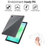 EIDERWOOD Samsung Galaxy Tab A11 Flexible Plastic Case incl. Tempered Glass Protector - Transparent