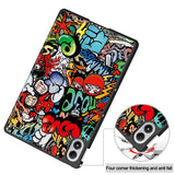 Xiaomi Redmi Pad 2 Pro EIDERWOOD Leather Flip Case with Motif - Graffiti