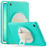 Samsung Galaxy Tab A11+ (Plus) EIDERWOOD Shockproof Case with 360 Degree Rotatable Kickstand - Turquoise