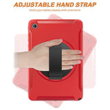 Samsung Galaxy Tab A11+ (Plus) EIDERWOOD Shockproof Case with 360 Degree Rotatable Kickstand - Red