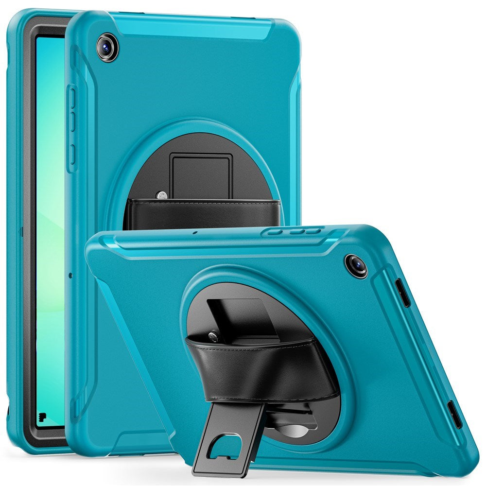 Samsung Galaxy Tab A11+ (Plus) EIDERWOOD Shockproof Case with 360 Degree Rotatable Kickstand - Petroleum Blue