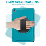 Samsung Galaxy Tab A11+ (Plus) EIDERWOOD Shockproof Case with 360 Degree Rotatable Kickstand - Petroleum Blue