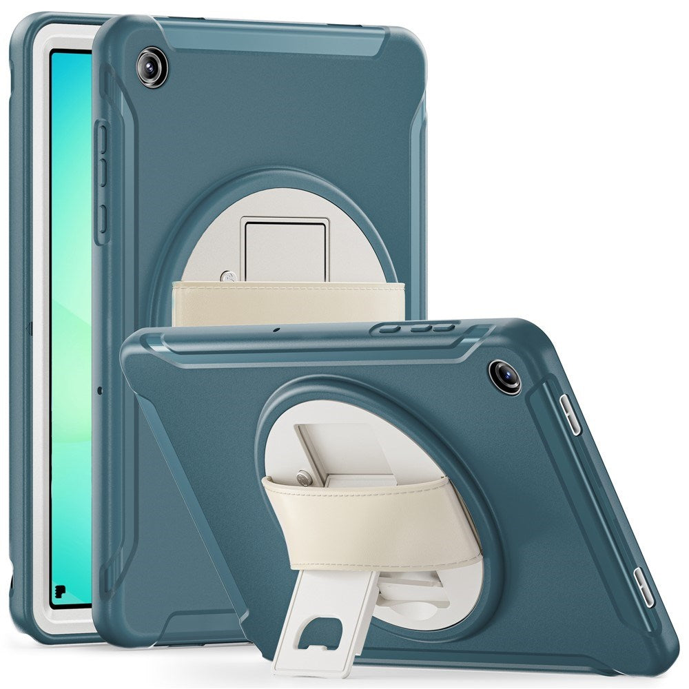 Samsung Galaxy Tab A11+ (Plus) EIDERWOOD Shockproof Case with 360 Degree Rotatable Kickstand - Green