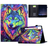 Lenovo Idea Tab Pro / Tab P12 Pro EIDERWOOD Colorful Flip Case with Motif - Wolf