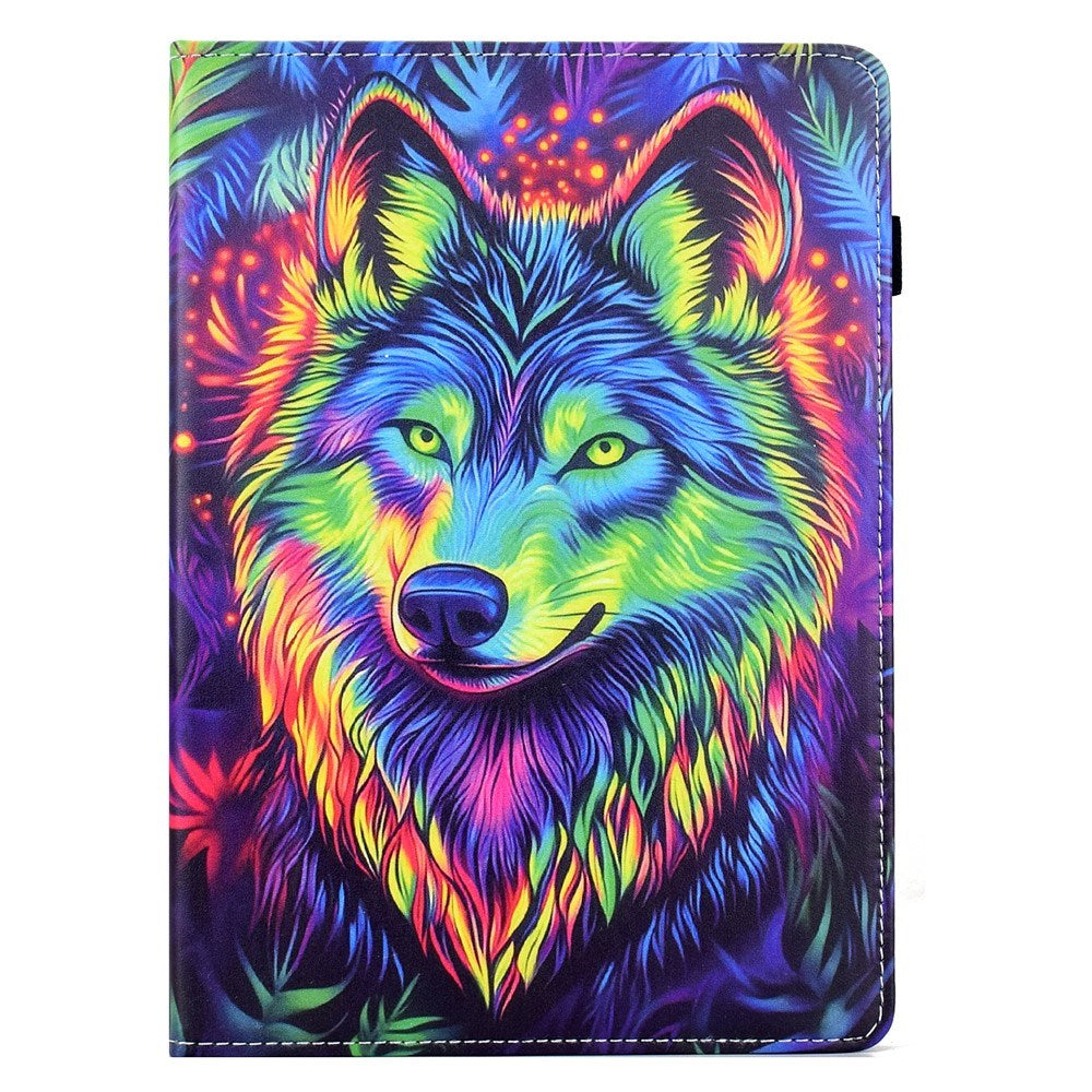 Lenovo Idea Tab Pro / Tab P12 Pro EIDERWOOD Colorful Flip Case with Motif - Wolf