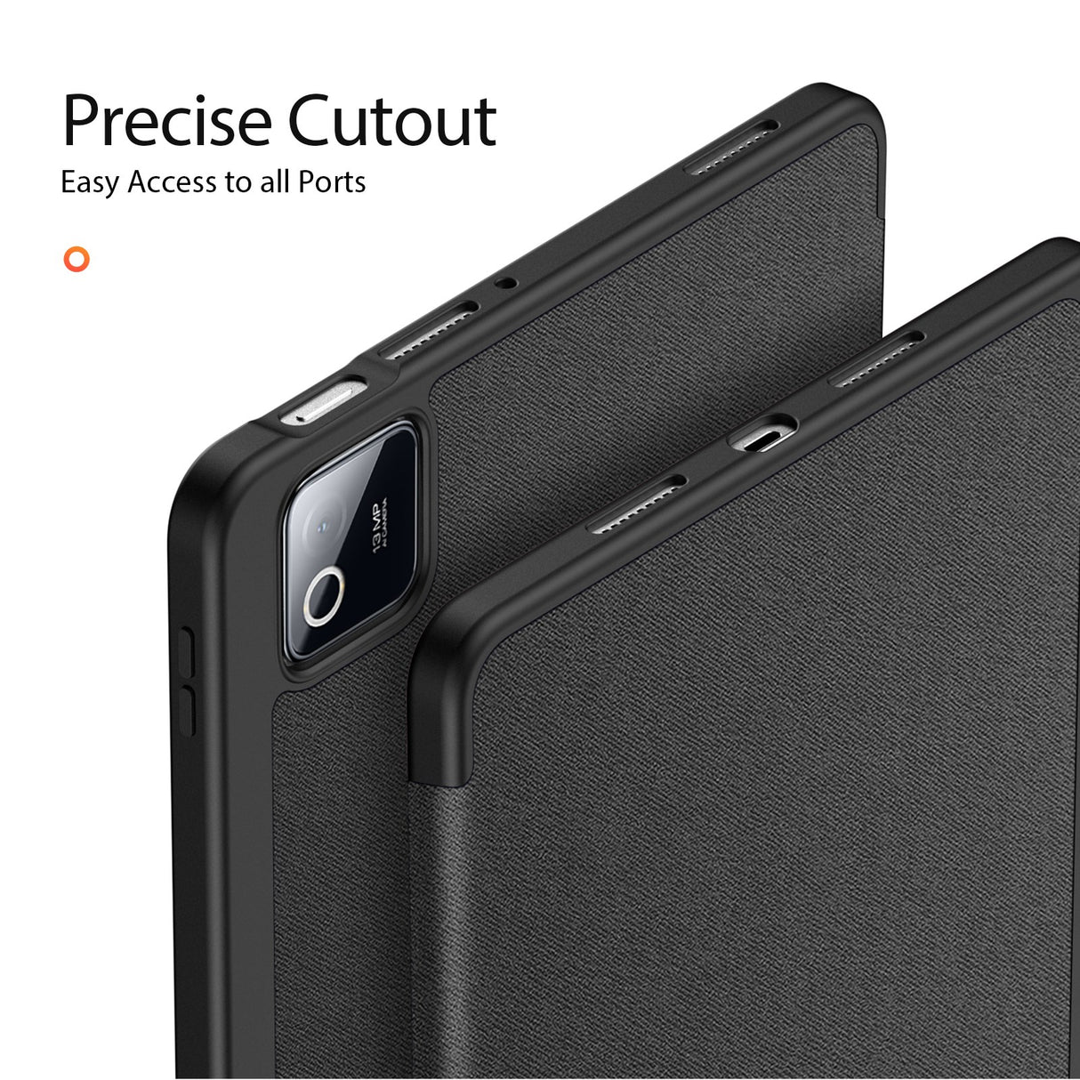 Xiaomi Pad 8 / 8 Pro / 7 / 7 Pro DUX DUCIS Tri-Fold Faux Leather Flip Case - Black