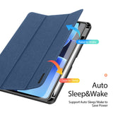 Xiaomi Pad 8 / 8 Pro / 7 / 7 Pro DUX DUCIS Tri-Fold Faux Leather Flip Case - Blue