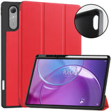 Lenovo Idea Tab Pro (2. Gen.) 13" EIDERWOOD Faux Leather Flip Case with Stand Function & Pencil Holder - Red
