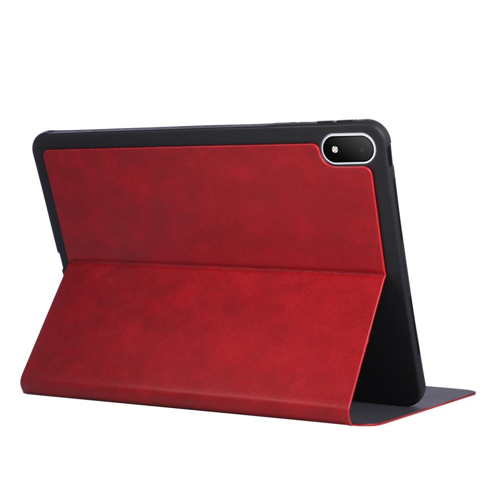 OPPO Pad 5 EIDERWOOD Faux Leather Flip Case w. Stand Function - Red