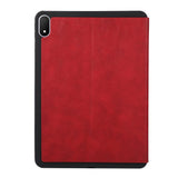 OPPO Pad 5 EIDERWOOD Faux Leather Flip Case w. Stand Function - Red