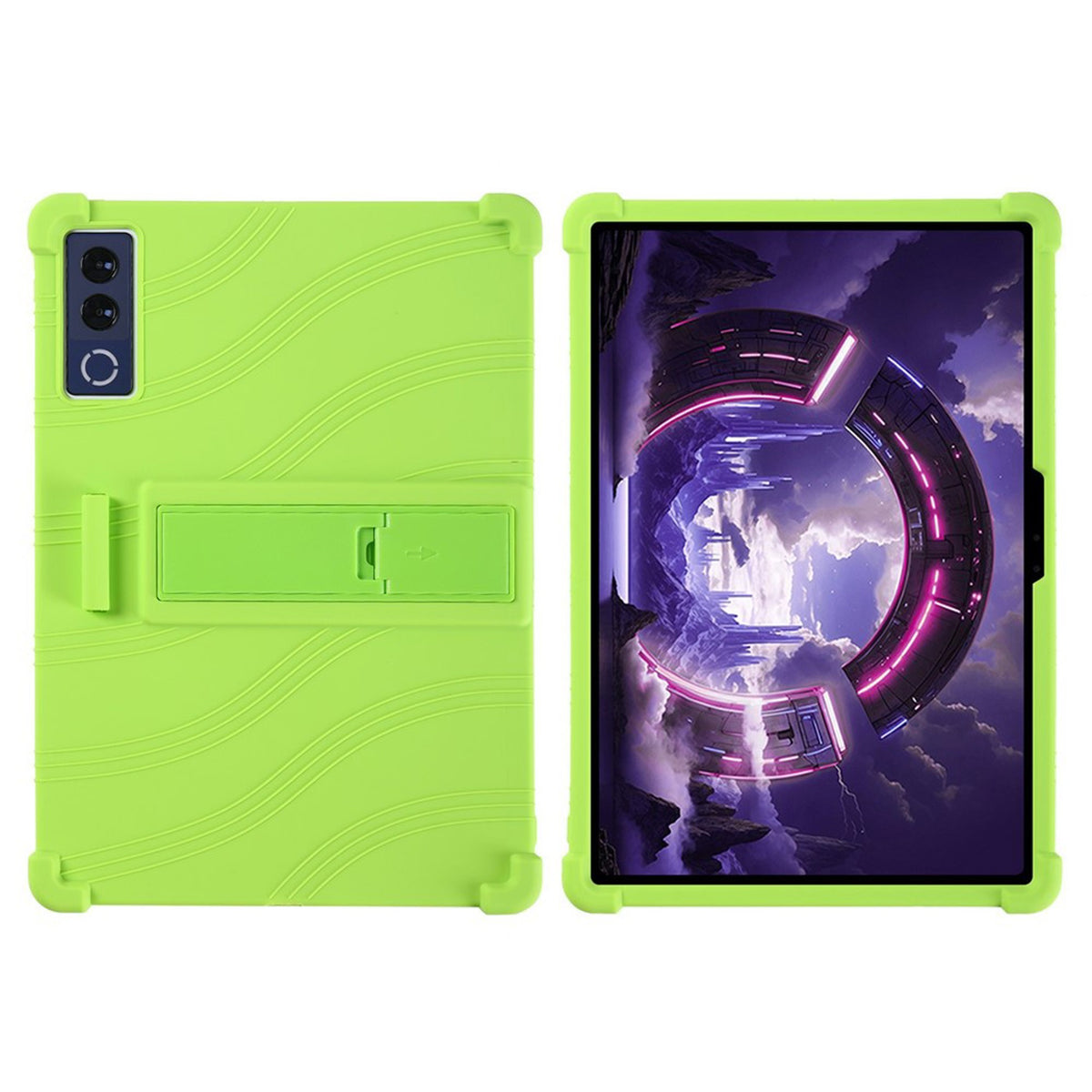 Lenovo Yoga Tab Plus Gen 2 13" EIDERWOOD Rugged Silicone Case with Adjustable Kickstand & Shock-Absorbing Corners - Green