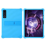 Lenovo Yoga Tab Gen 2 11.1" EIDERWOOD Rugged Silicone Case with Adjustable Kickstand & Shock-Absorbing Corners - Light Blue