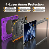 Samsung Galaxy Tab S12+ (Plus) EIDERWOOD Hybrid Rugged Case w. Kickstand - Purple