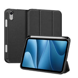 iPad Mini (2026) 8th Gen. DUX DUCIS DOMO Tri-Fold Faux Leather Flip Case - Black