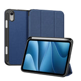 iPad Mini (2026) 8th Gen. DUX DUCIS DOMO Tri-Fold Faux Leather Flip Case - Blue