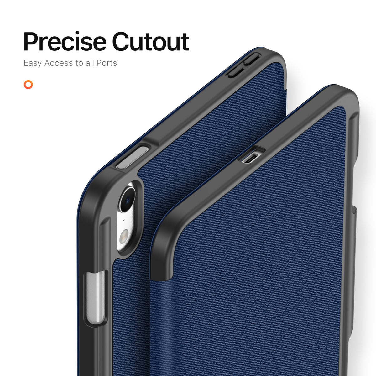 iPad Mini (2026) 8th Gen. DUX DUCIS DOMO Tri-Fold Faux Leather Flip Case - Blue