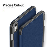 iPad Mini (2026) 8th Gen. DUX DUCIS DOMO Tri-Fold Faux Leather Flip Case - Blue