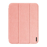iPad Mini (2026) 8th Gen. DUX DUCIS DOMO Tri-Fold Faux Leather Flip Case - Pink