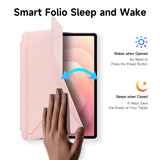 Samsung Galaxy Tab S12+ (Plus) DUX DUCISOrigami Hybrid Faux Leather Flip Case - Pink