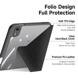 iPad Mini (2026) 8th Gen. DUX DUCIS MAGI Origami Hybrid Flip Case with Stand - Black