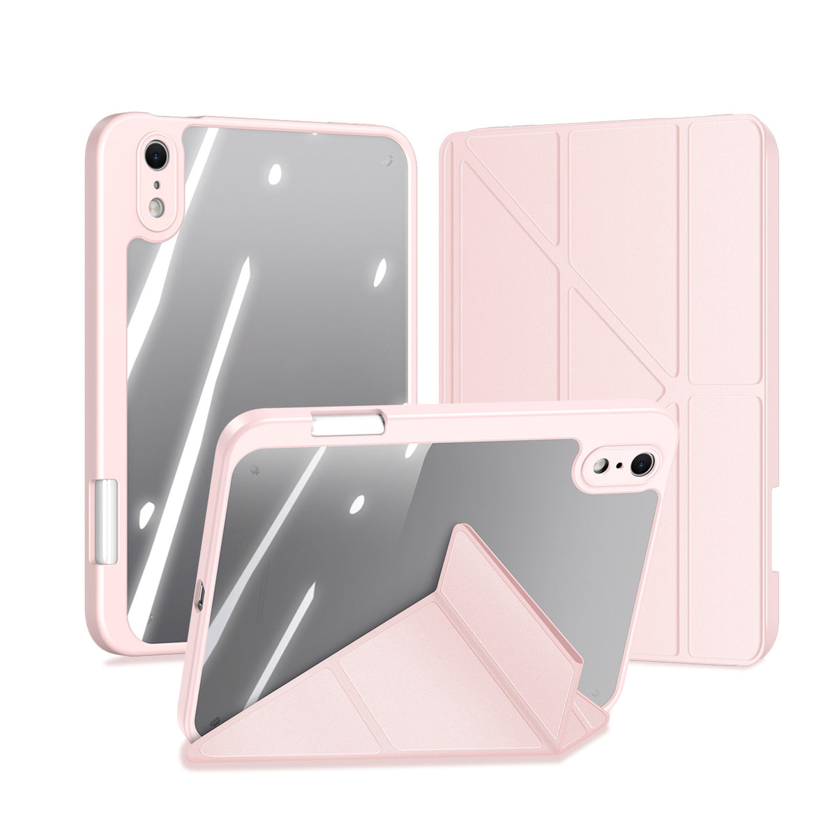 iPad Mini (2026) 8th Gen. DUX DUCIS MAGI Origami Hybrid Flip Case with Stand - Pink