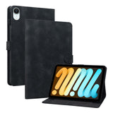 iPad Mini (2026) 8th Gen. EIDERWOOD Floral Textured Faux Leather Flip Case - Black