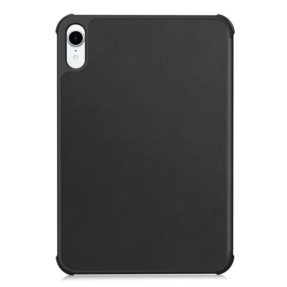 iPad Mini (2026) 8th Gen. EIDERWOOD Faux Leather Tri-Fold Flip Case with Stand Function - Black