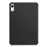 iPad Mini (2026) 8th Gen. EIDERWOOD Faux Leather Tri-Fold Flip Case with Stand Function - Black