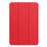 iPad Mini (2026) 8th Gen. EIDERWOOD Faux Leather Tri-Fold Flip Case with Stand Function - Red