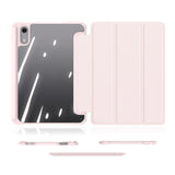iPad Mini (2026) 8th Gen. DUX DUCIS TOBY Tri-Fold Faux Leather Flip Case with Stand - Pink