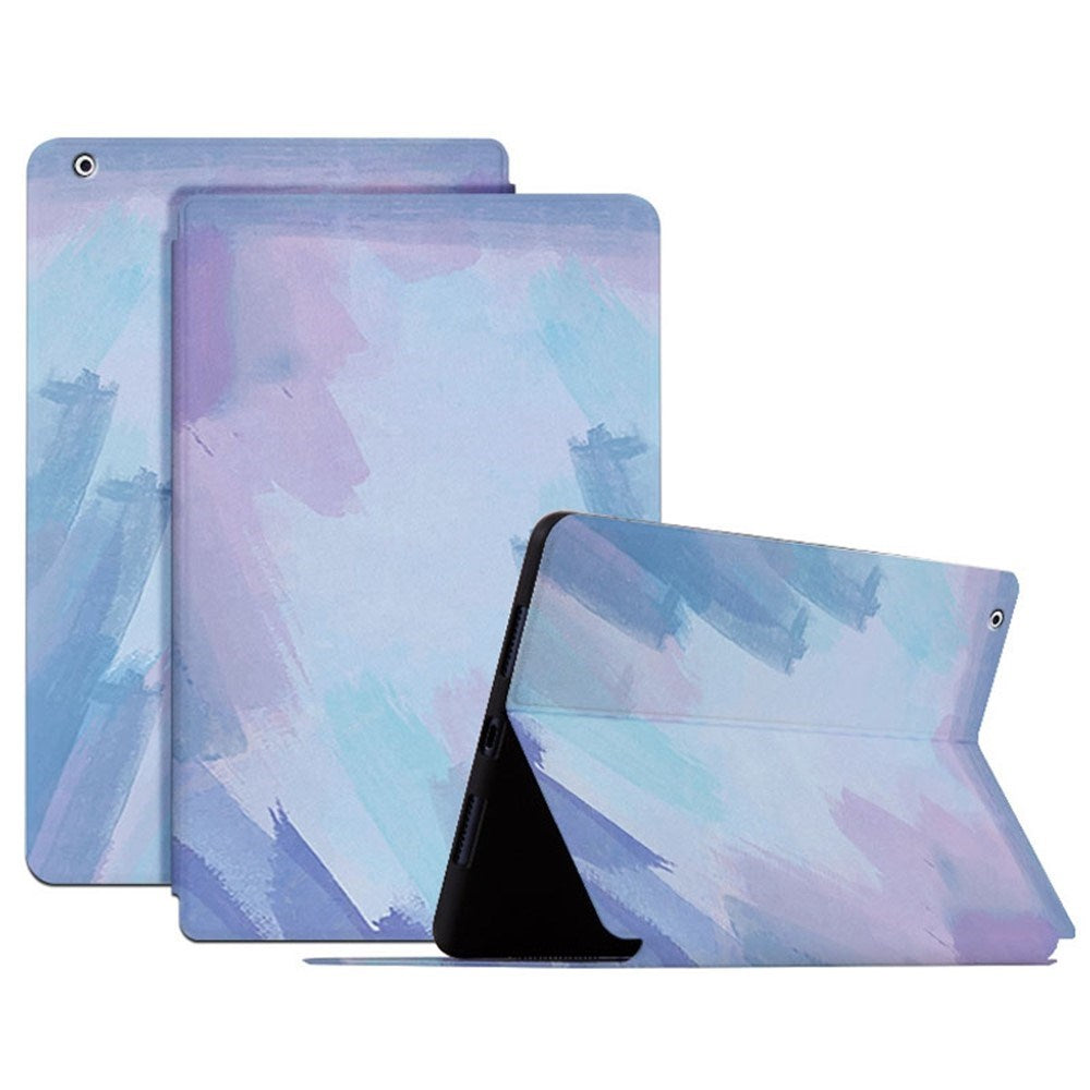 EIDERWOOD iPad 4 / 3 / 2 Faux Leather Flip Case with Pattern - Blue